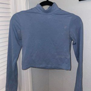 H&M(Divided) blue mock neck